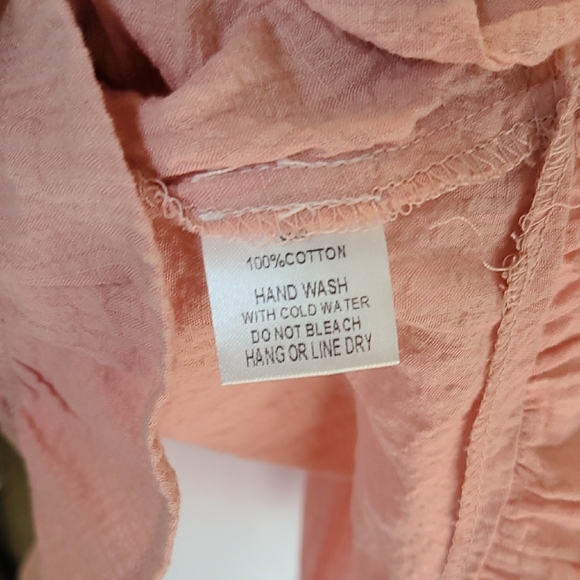 Peach Ruffle-Hem Spaghetti Strap Cami - Picture 10 of 10